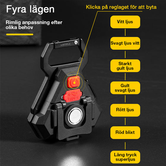 Nyckelring med LED-ljus