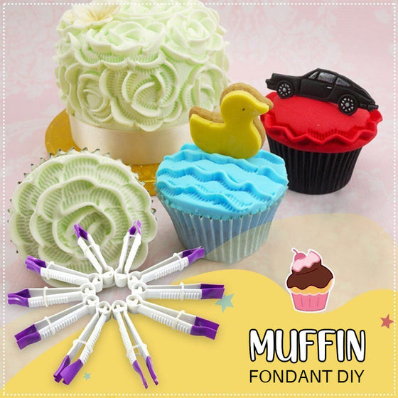 Fondantkrusare Verktygssats