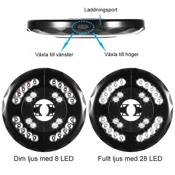 Uteplats paraply ljus🔥Köp 2, få 10% rabatt🔥