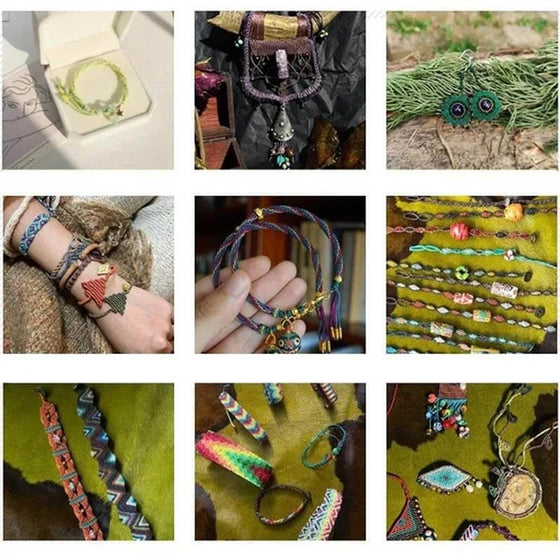 Gör-det-själv-flätad repsats