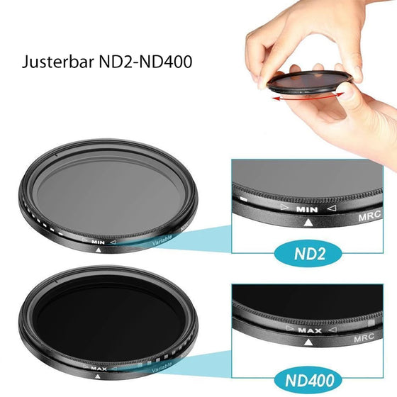 ND2-400 Neutrale Dichtheid Fader Variabelt ND Filter