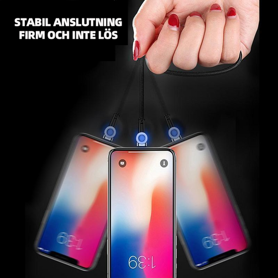 Magnetisk laddning sladd  180 graders rotation