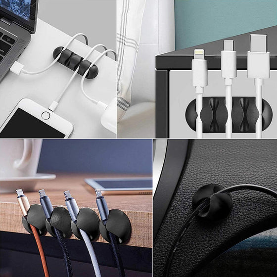 Kabelskyddssats med kabelklämmor (10 stycken)