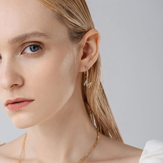 Alfabet ring örhängen