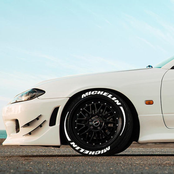 3D stereo Ljusande däckklistermärke