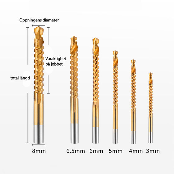 Kobolt-Borrsats (6 st)