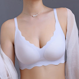 Andningsbar sömlös trådfri bh