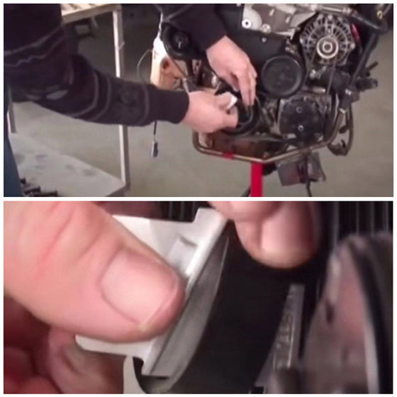 Monteringsverktyg för motorbälten