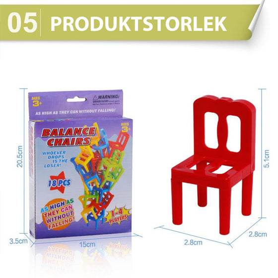 Stolar Stapeltorn Tower Balansspel