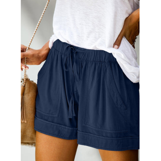 Fasta shorts med rak midja