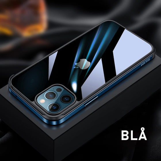 IPHONE 12-FODRAL MED METALLRAM