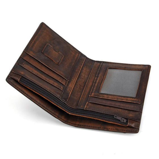 RFID Vintage Läderplånbok