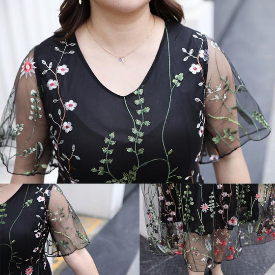 Blommig Klänning | Plus size