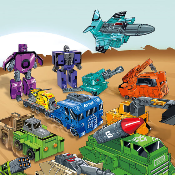 Leksaksdeformationsnummer Transformrobot