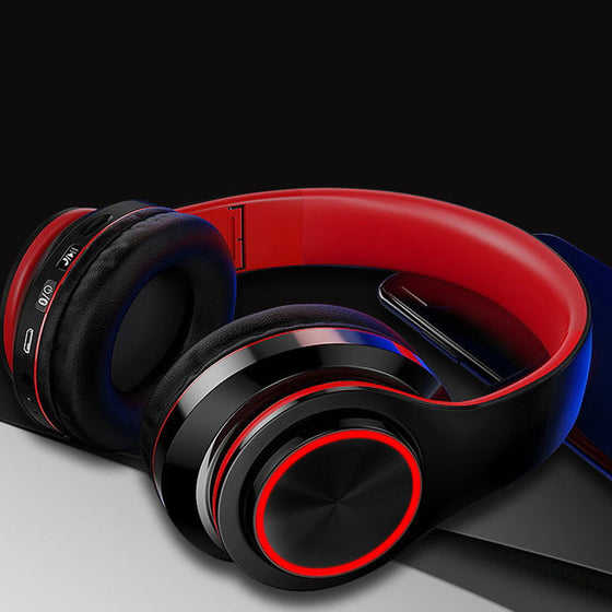 självlysande hörlurar