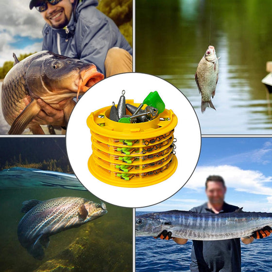 Fiskkrok med speciell anti-tanglesnörkrok