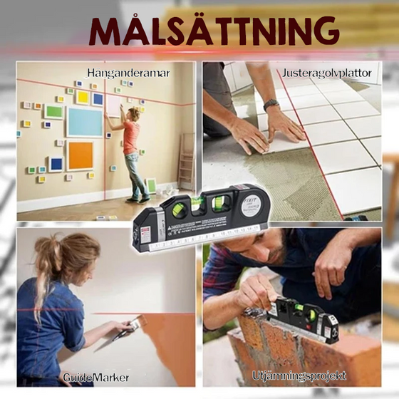 Multifunktionell Laser Vattenpass