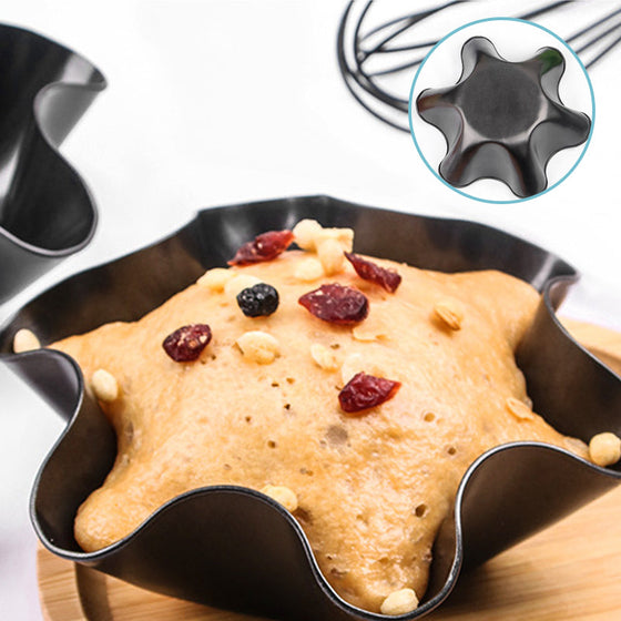 Blombladsformad bakskål i kolstål