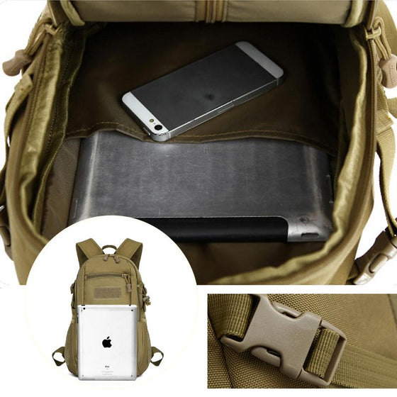 15L Vattentät Militär Taktisk Ryggsäck för Män