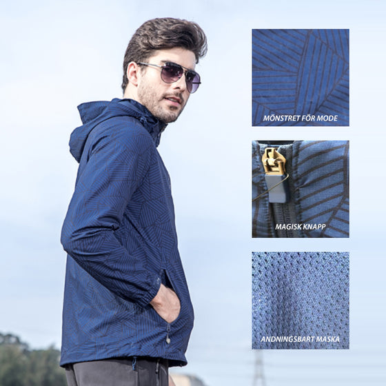 Vattentät och andningsbar jacka