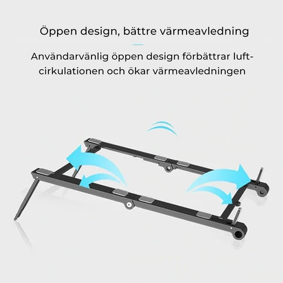 Bärbar hållare för surfplatta och telefon