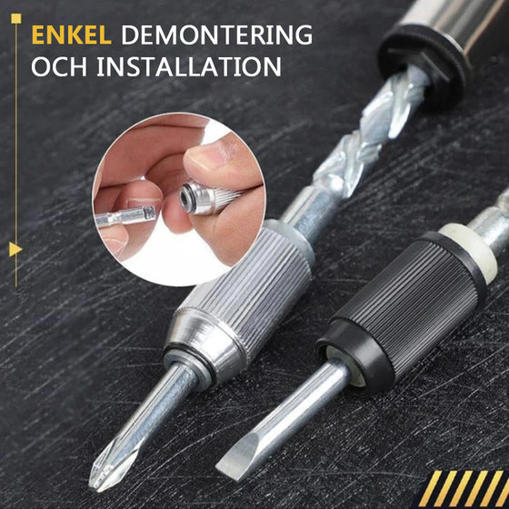 Automatisk Spiralspärrskruvmejselsats