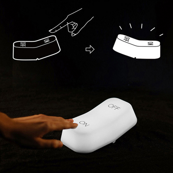 LED-lampa med strömbrytare och uppladdningsbart batteri