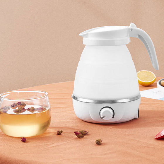 Justerbart temperaturfällbart elektriskt vattenkokare i silikon