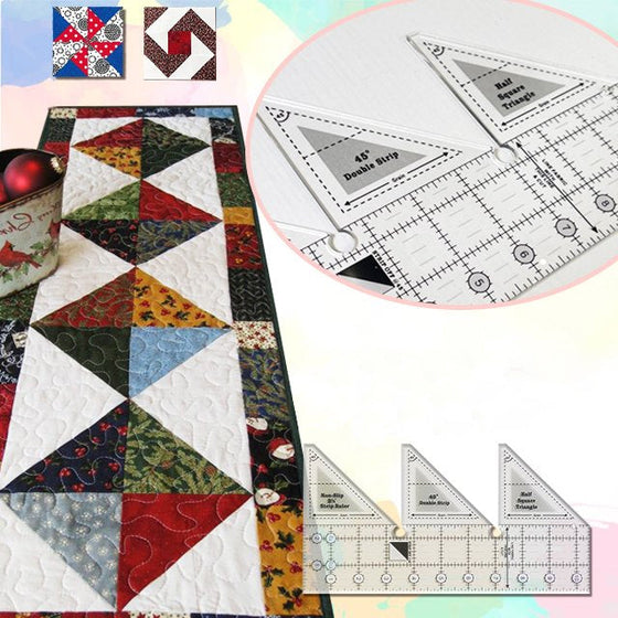 45° graders dubbelremsad linjal