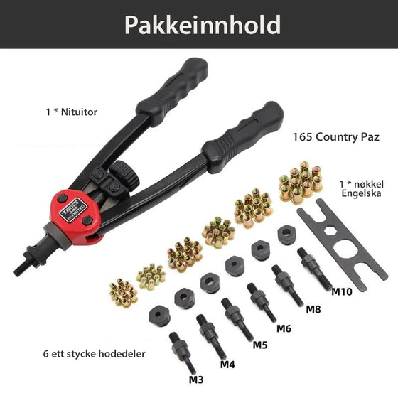 Premium automatisk nitverktygsset