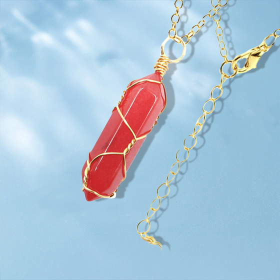 Hexagonal kristalltrådshänge