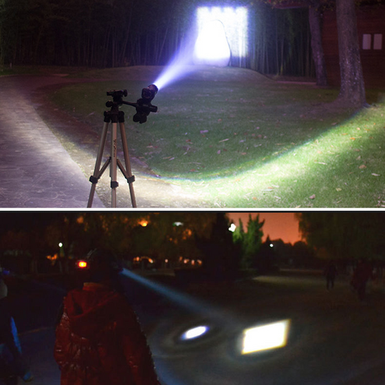 Aluminum flashlight USB rechargeable flashlight