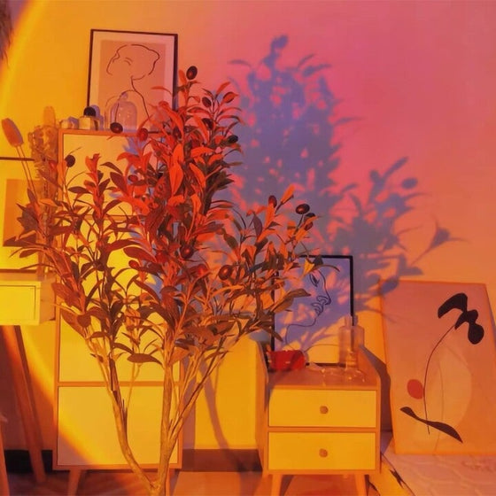 Projektionslampa solen går aldrig ner