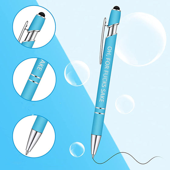 Roliga Kontorspennor (10 ST/Svart Bläck)