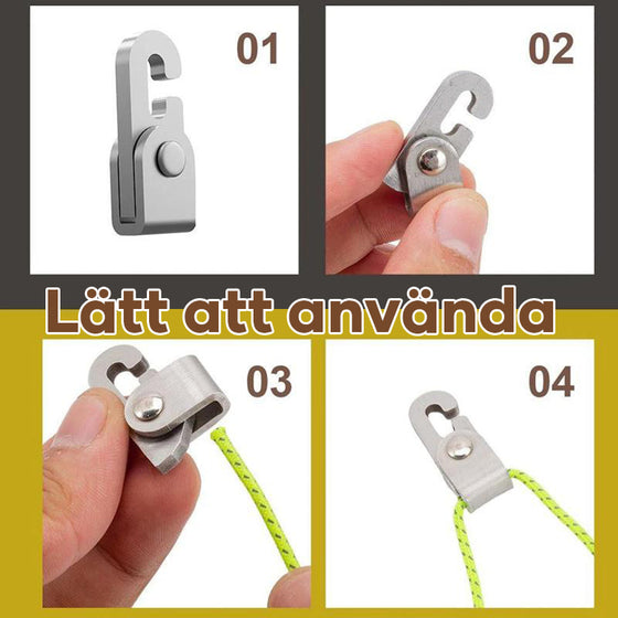 Automatisk Tältlåskroka (4st/Pak)