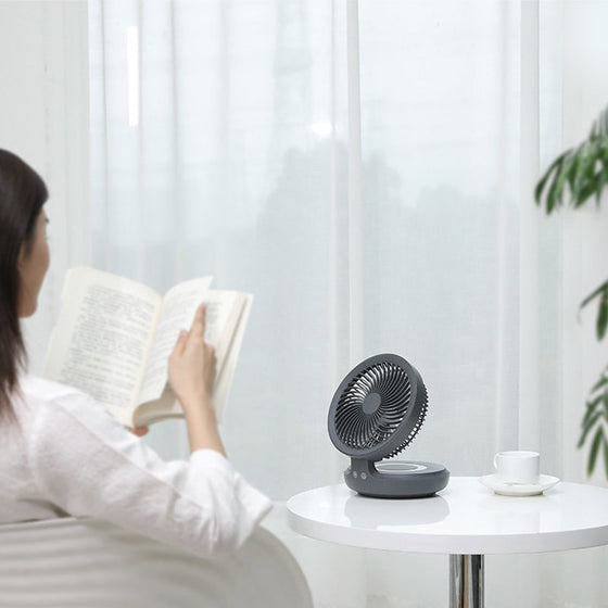 Fällbar skrivbordsfläkt