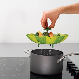 Fällbar Lotus ångkorg