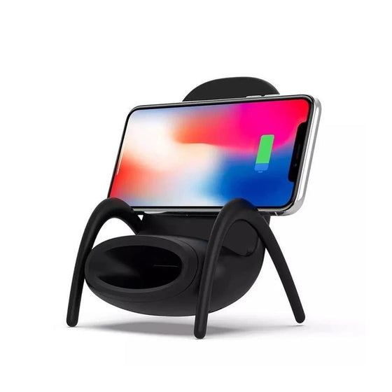Bärbar mini stol trådlös laddare för alla telefoner
