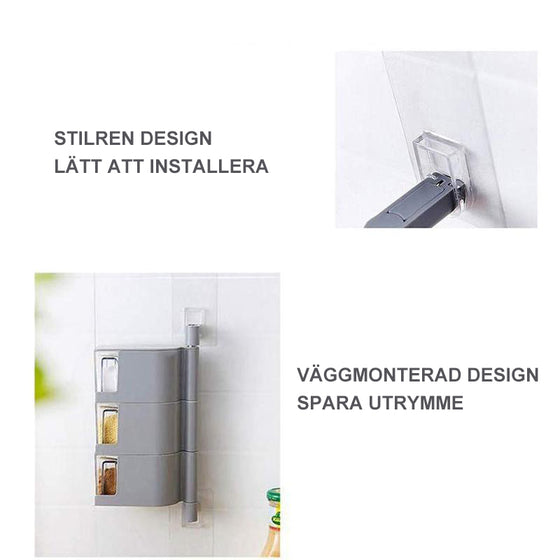 360-graders Roterande Kryddhylla