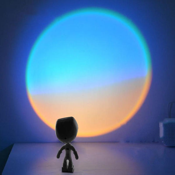 Projektionslampa solen går aldrig ner