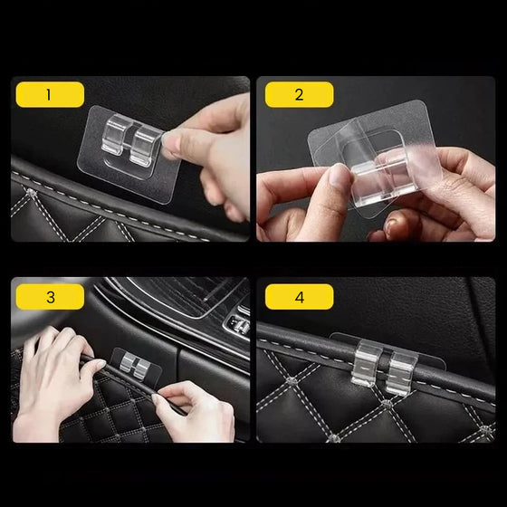 Multifunktionella spännen för bilmattor (10 st)