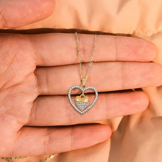 Alltid HJÄRTA TILL HJÄRTA halsband👩❤️👧