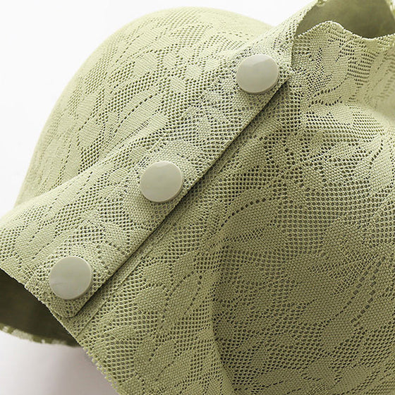 BH med spets med full täckning med framknäppning