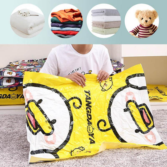 Kompressibel vakuumförvaringspåse