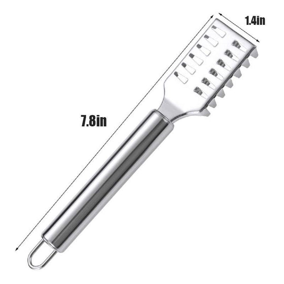 Fiskfjällhyvel i rostfritt stål