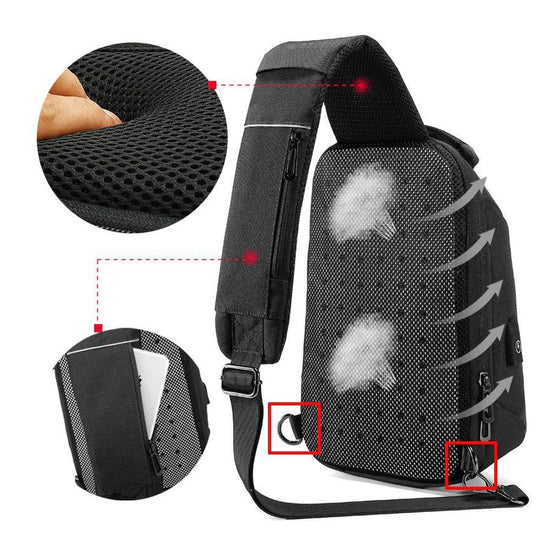 Bikaka bröstväska för män