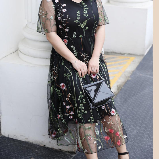 Blommig Klänning | Plus size