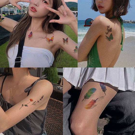 3D Stereotatueringsklistermärke