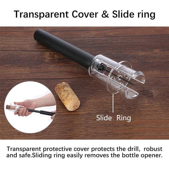 Lufttryck Flasköppnare