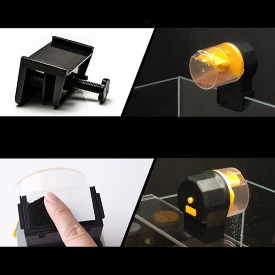 Fisktank timer matare för semester och helg